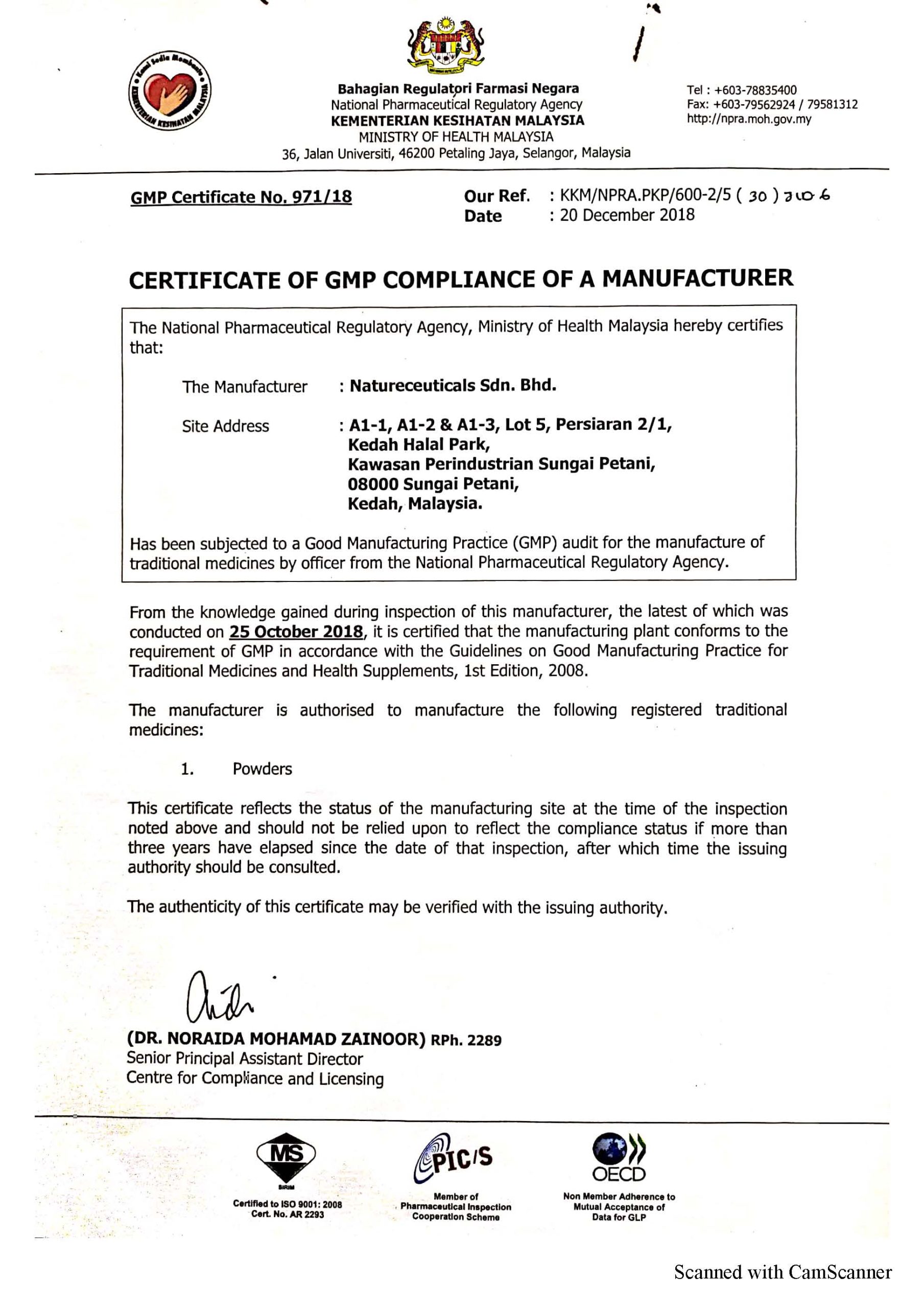Sijil GMP Heal-T